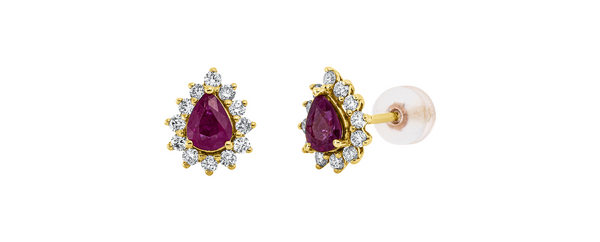 Brogle Classic ruby stud earrings Brogle Classic ruby stud earrings