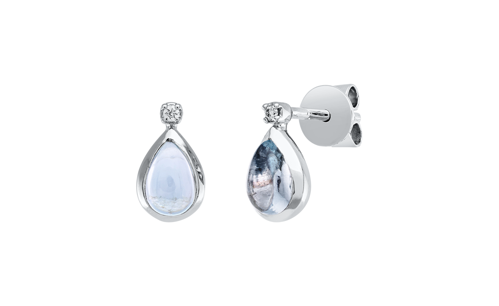 Brogle Classic Sky topaz stud earrings Brogle Classic Sky topaz stud earrings