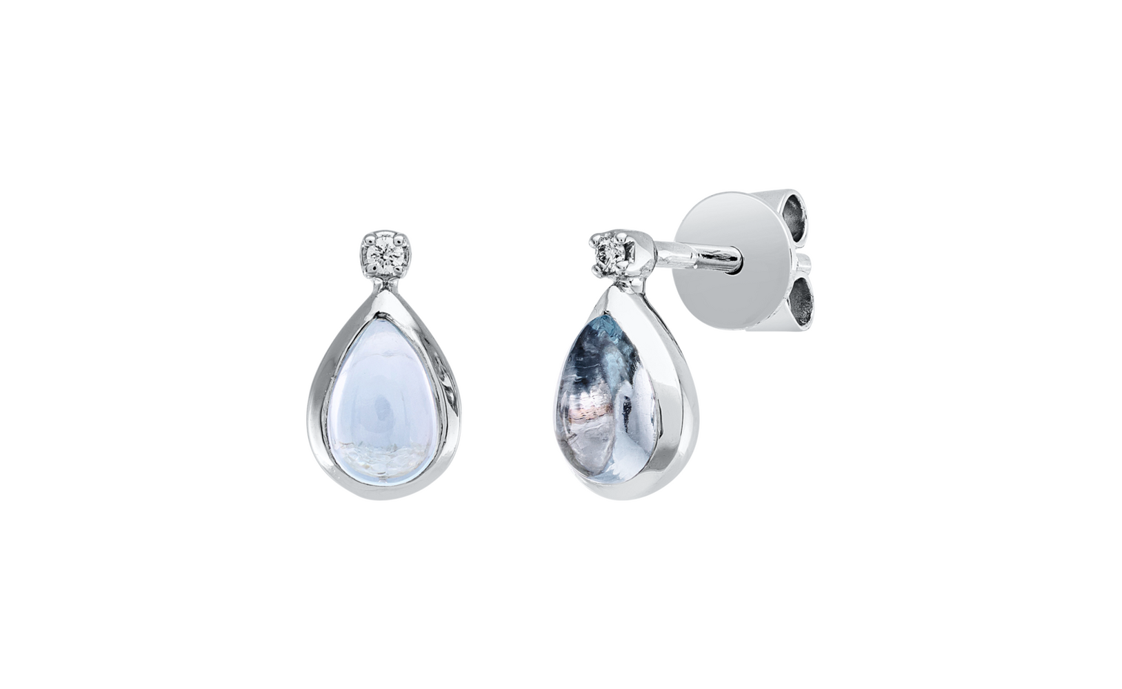 Brogle Classic Sky topaz stud earrings Brogle Classic Sky topaz stud earrings