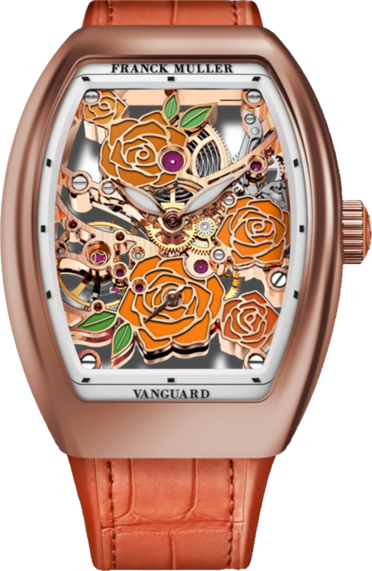 Franck Muller Vanguard Rose Skeleton 42.3 x 32mm Franck Muller Vanguard Rose Skeleton 42.3 x 32mm