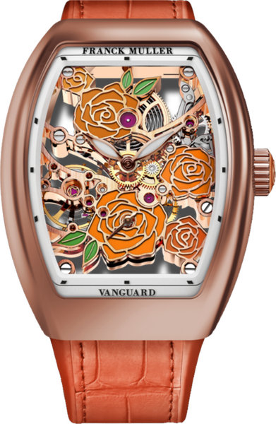 Franck Muller Vanguard Rose Skeleton 42.3 x 32mm Franck Muller Vanguard Rose Skeleton 42.3 x 32mm