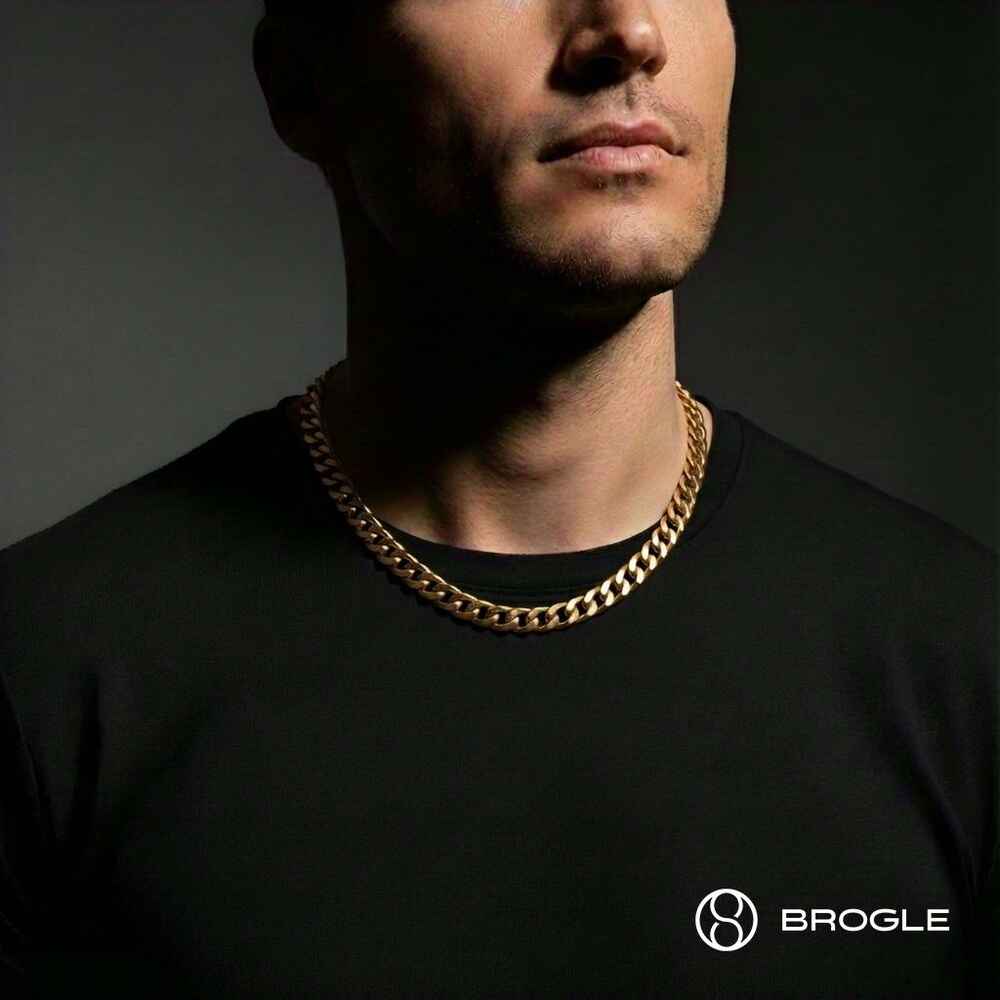 Brogle Selection Essentials curb chain 4-sided diamond 750 7mm