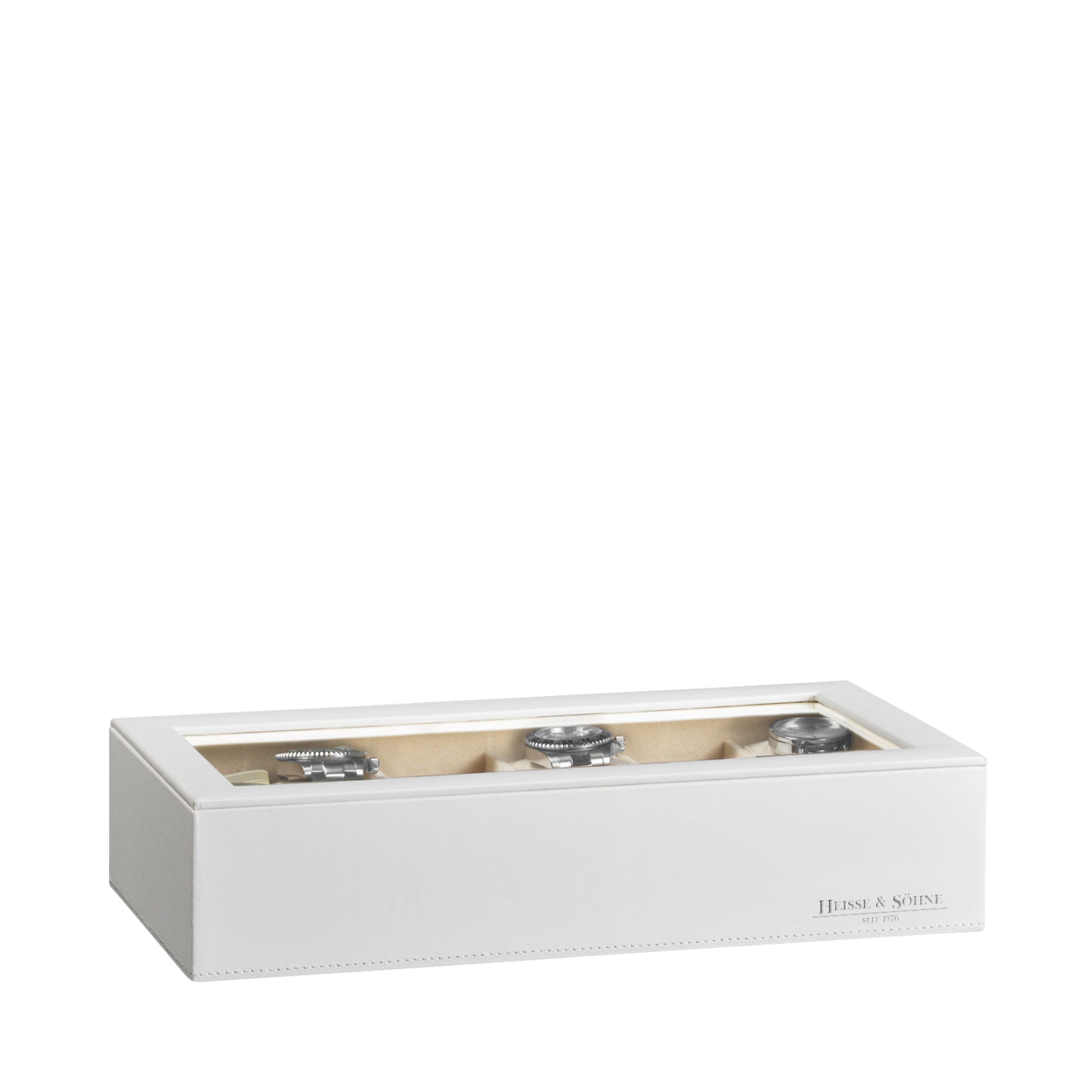 Heisse & Söhne Stapelbares Schmuckkästchen Mirage XL - Oberteil: Uhrenbox für 12 Uhren Heisse & Söhne Stapelbares Schmuckkästchen Mirage XL - Oberteil: Uhrenbox für 12 Uhren