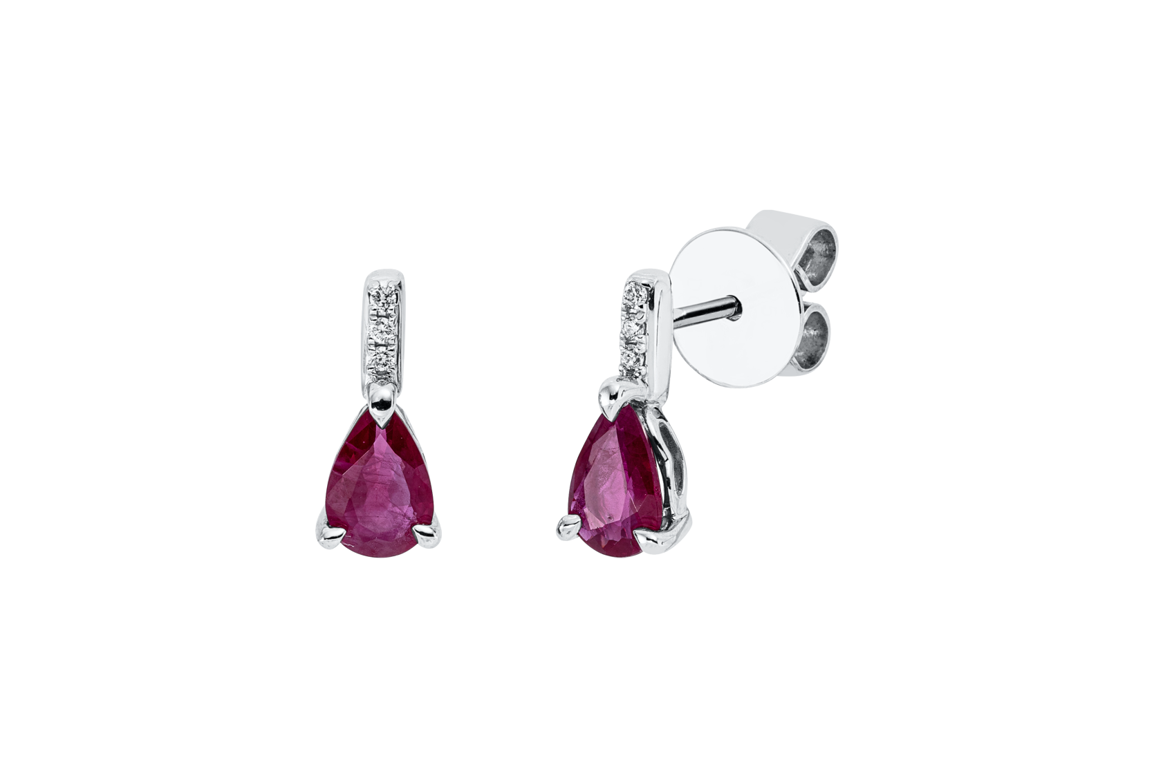 Brogle Classic ruby stud earrings
