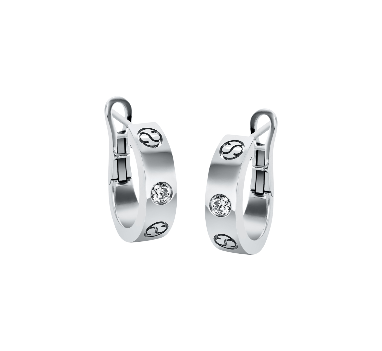 Brogle Selection Icons diamond hoop earrings Brogle Selection Icons diamond hoop earrings