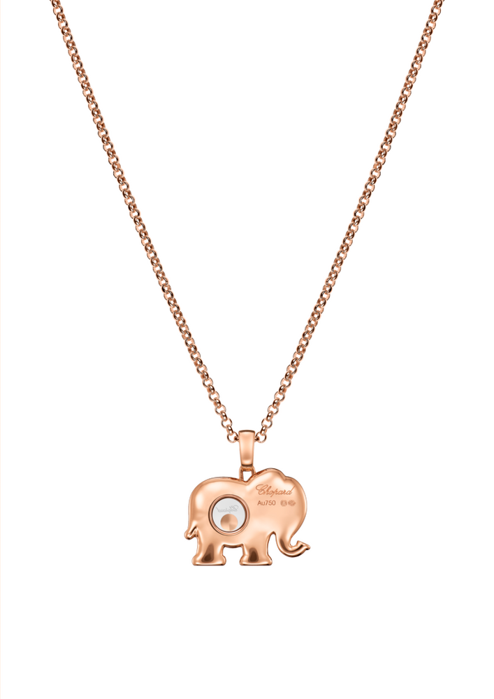 Chopard Happy Diamonds elephant necklace