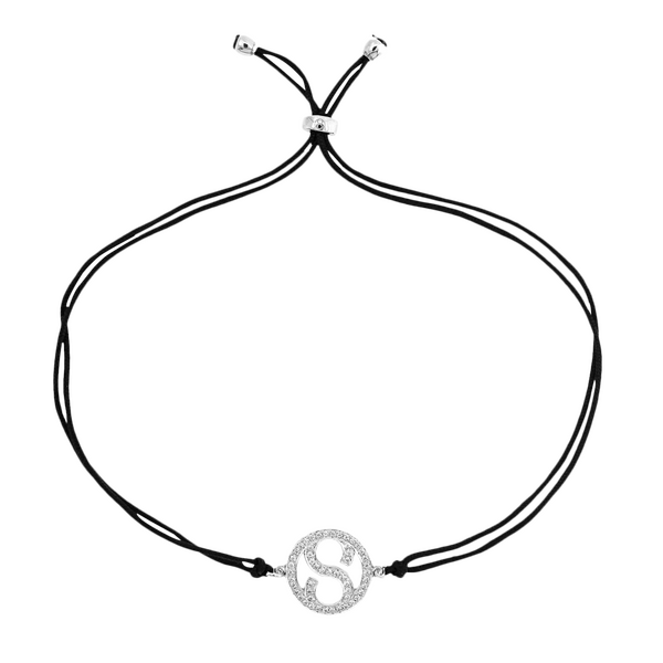 Brogle Selection Icon Textilarmband mit Brillantanhänger