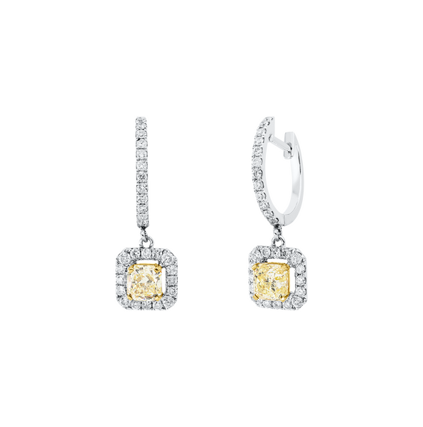 Brogle Selection Bicolor diamond earrings