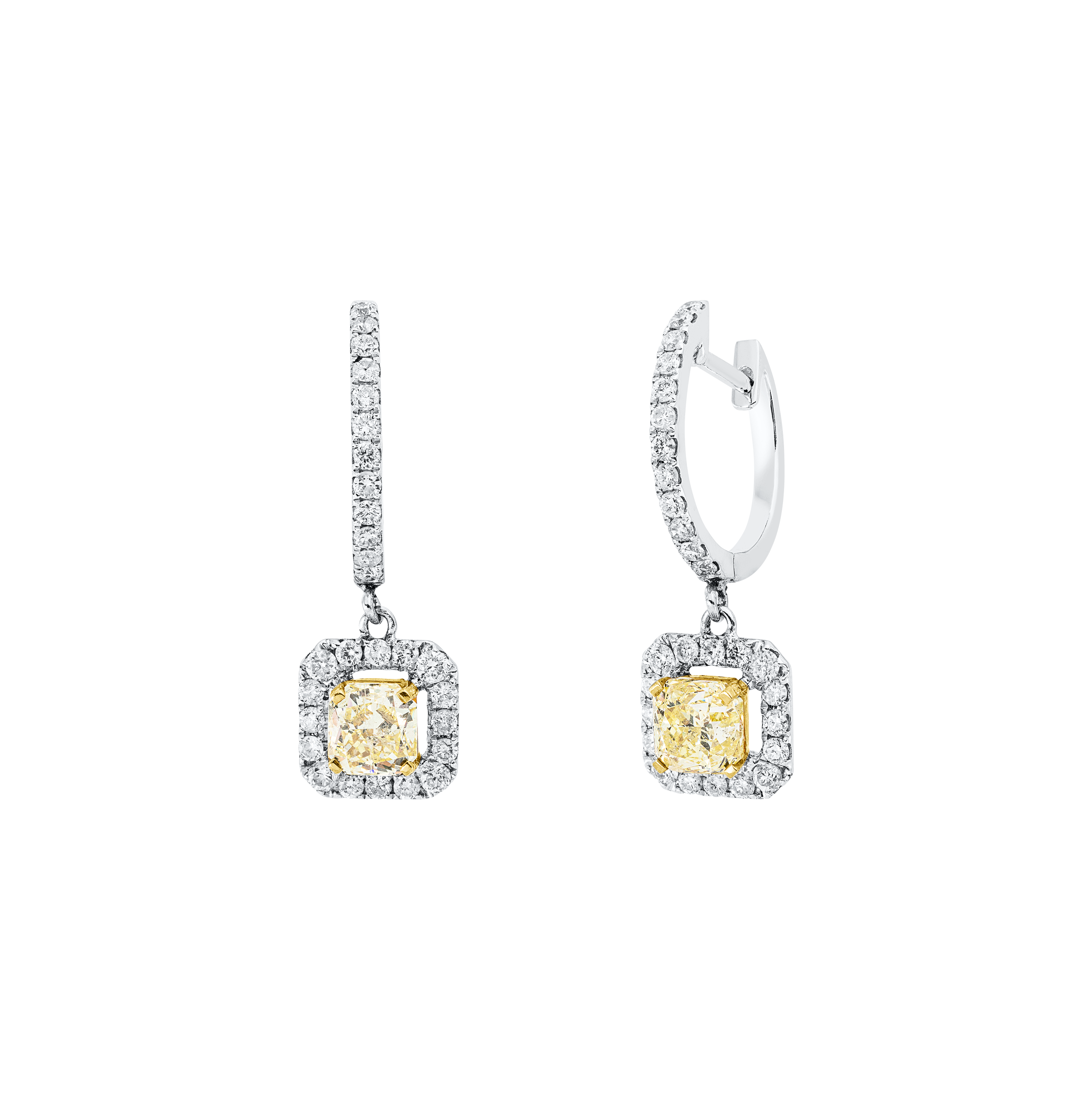 Brogle Selection Bicolor diamond earrings Brogle Selection Bicolor diamond earrings