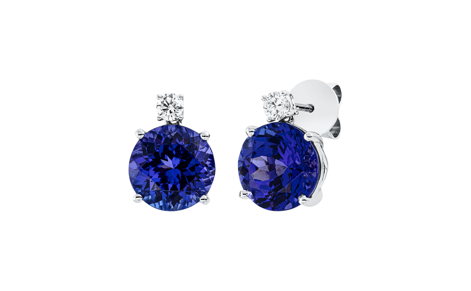 Brogle Selection tanzanite ear studs Brogle Selection tanzanite ear studs