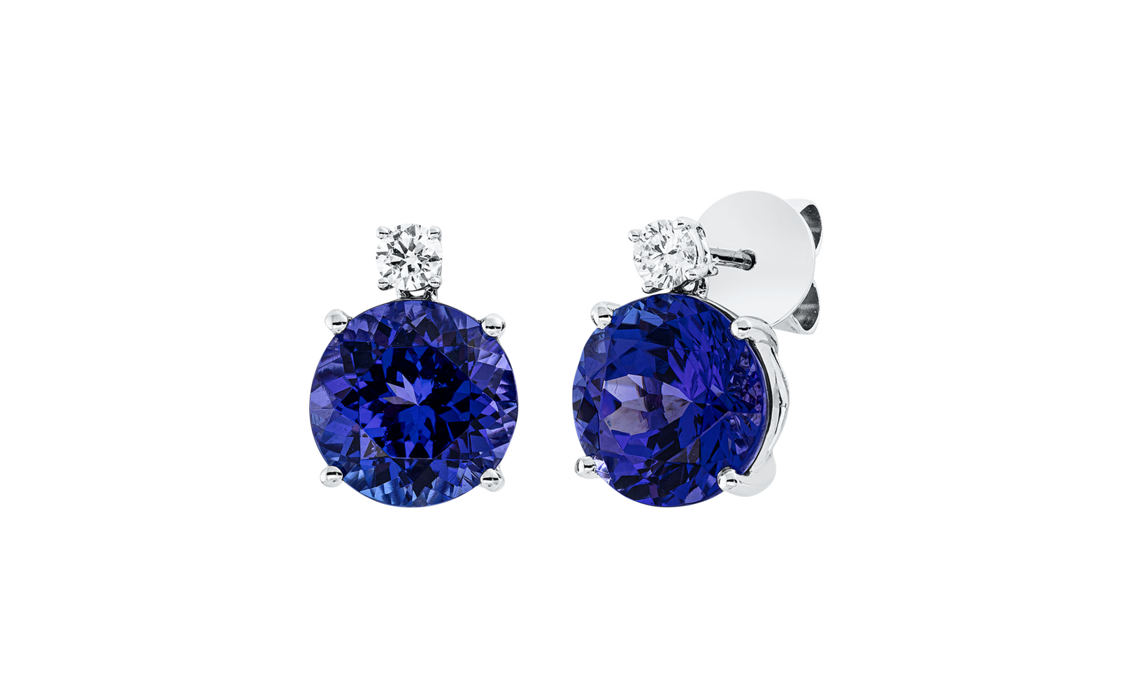 Brogle Selection tanzanite ear studs Brogle Selection tanzanite ear studs