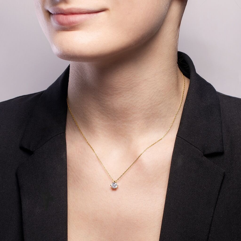 Brogle solitaire necklace Marie from 0.7 carat Brogle solitaire necklace Marie from 0.7 carat