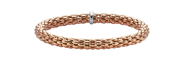 Brogle Classic gold bracelet flexible 6mm