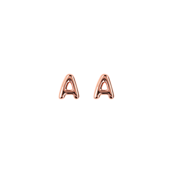 Bronzallure Purezza letter A stud earrings