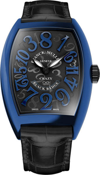 Franck Muller Cintrée Curvex Crazy Hours Black Badge 55.4 x 39.6mm