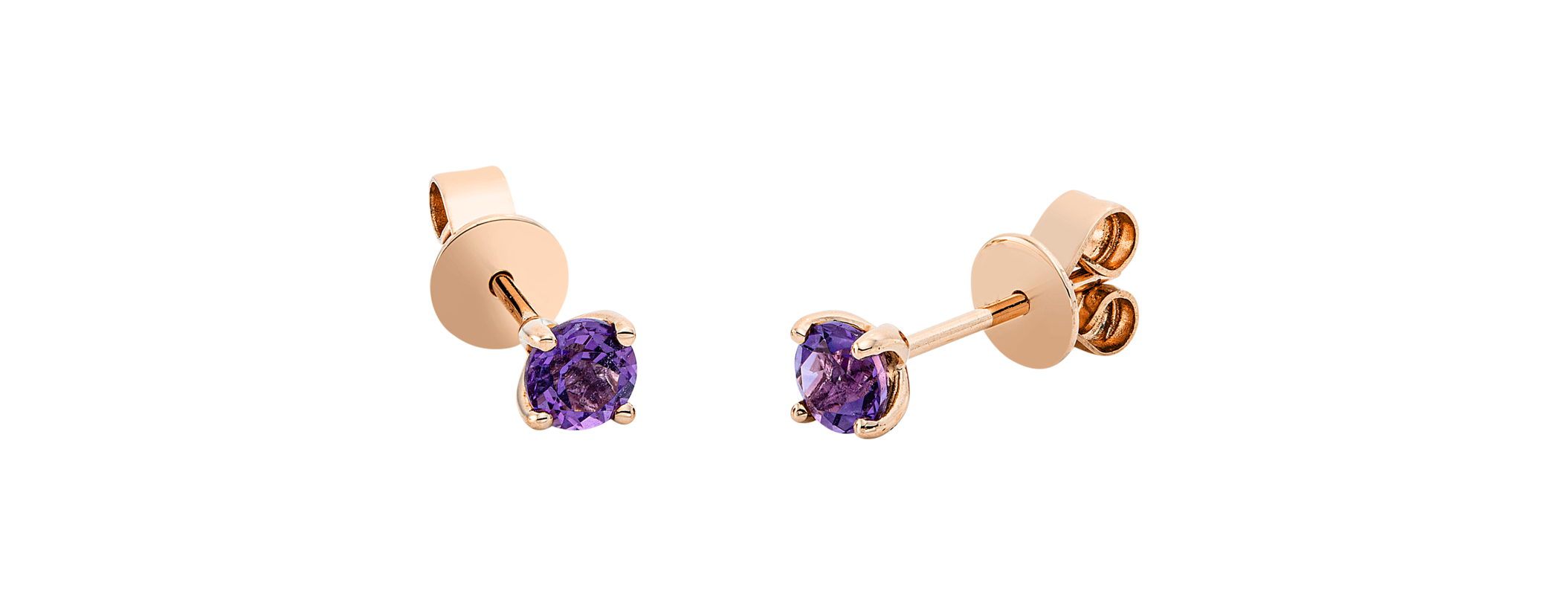Brogle Classic amethyst stud earrings Brogle Classic amethyst stud earrings