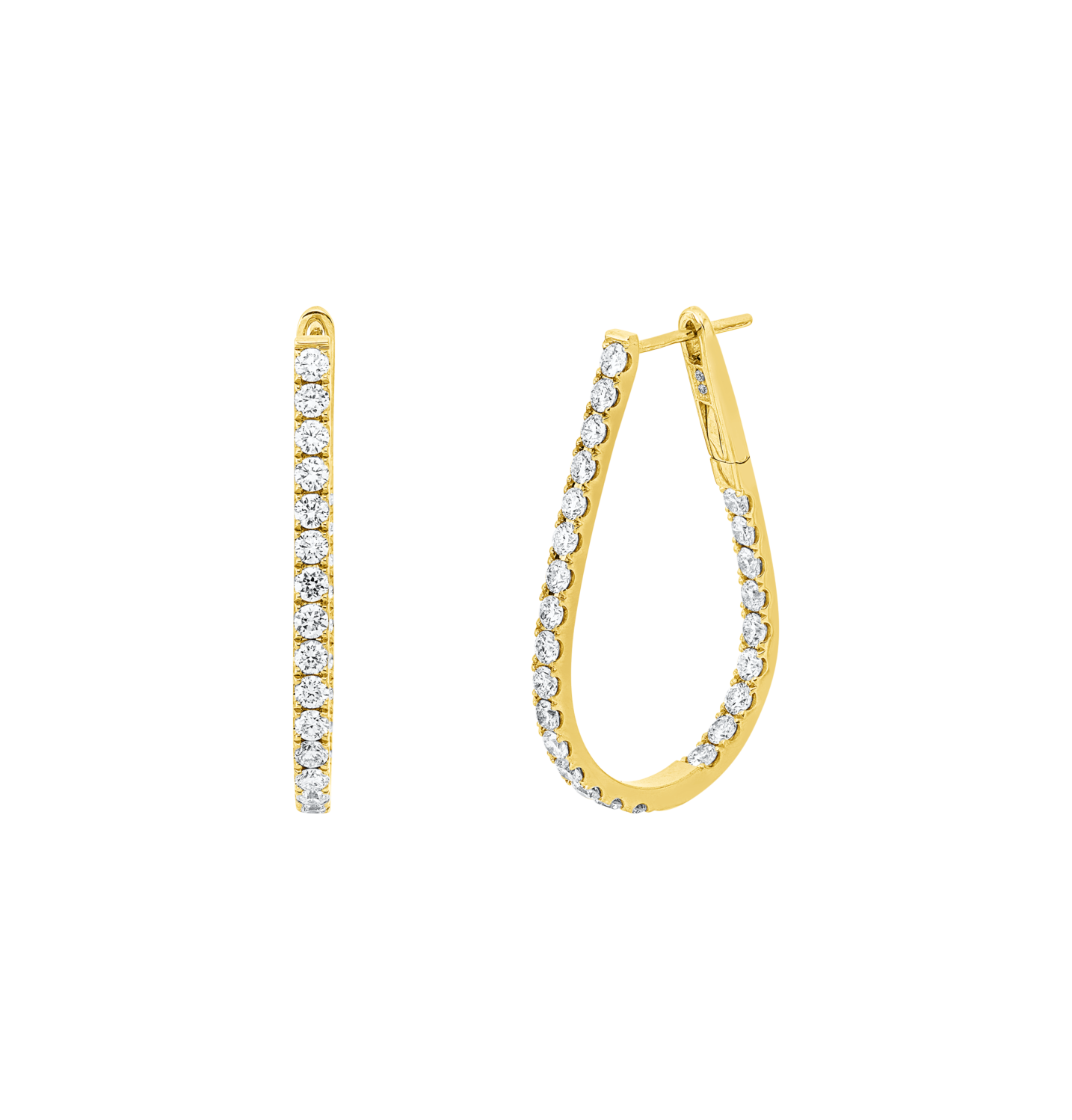 Brogle Selection diamond hoop earrings Brogle Selection diamond hoop earrings