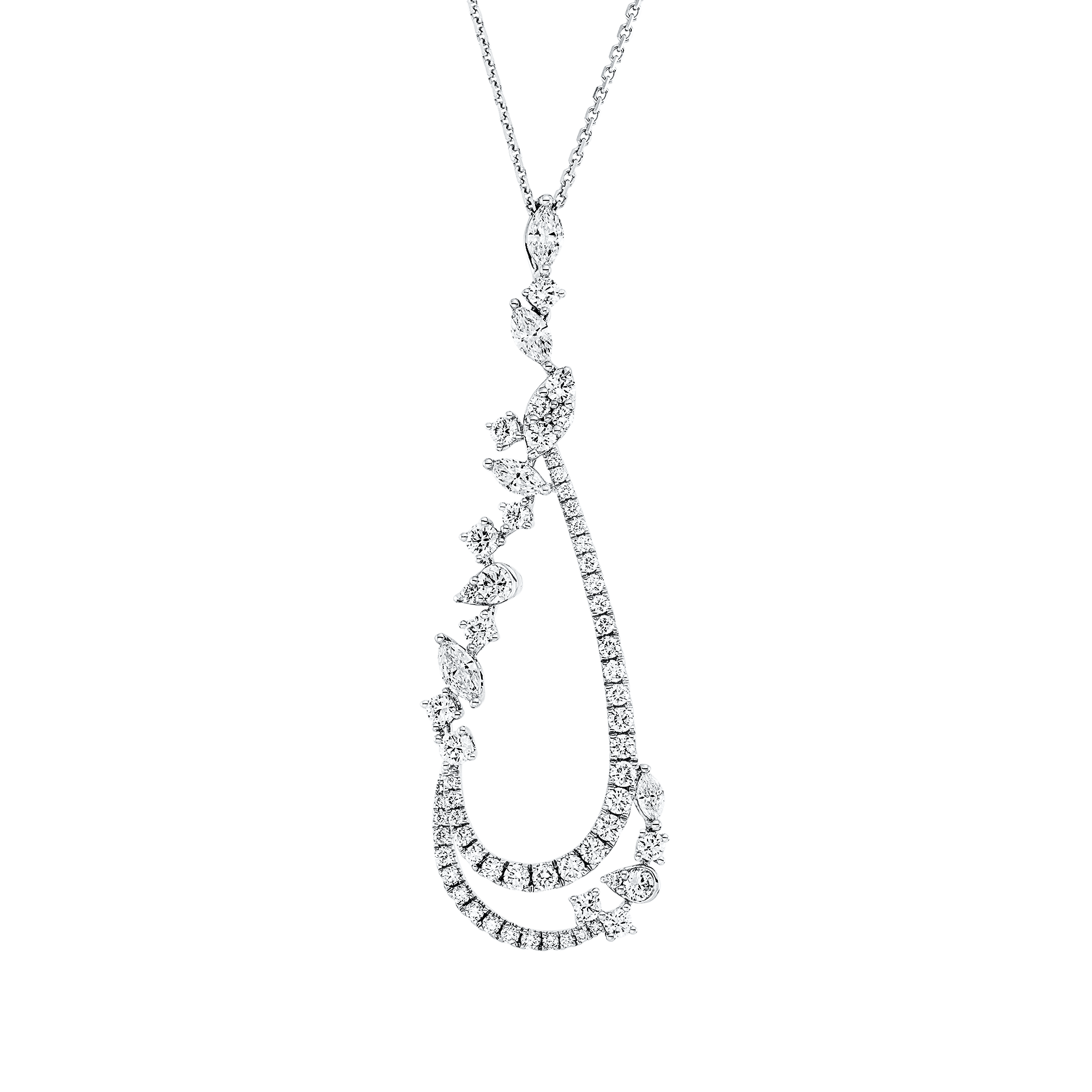 Brogle Selection necklace with diamond pendant Brogle Selection necklace with diamond pendant