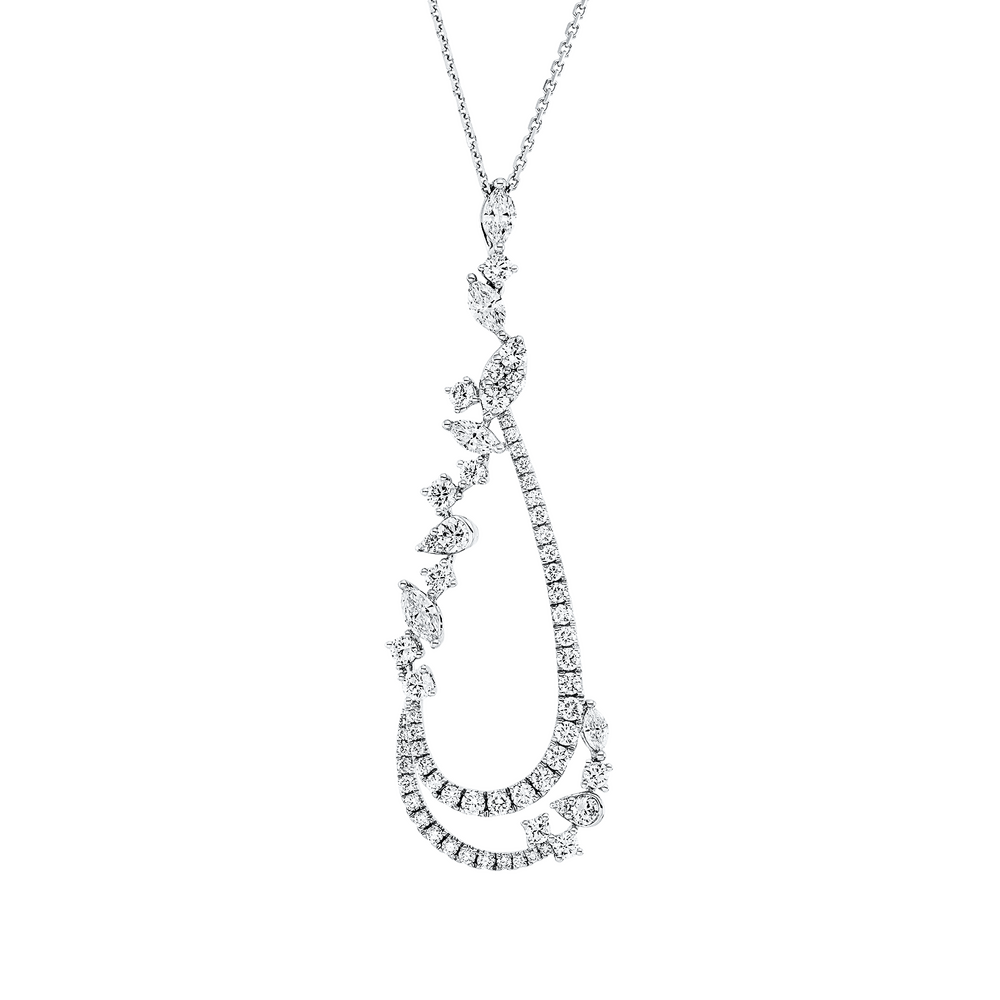 Brogle Selection necklace with diamond pendant Brogle Selection necklace with diamond pendant