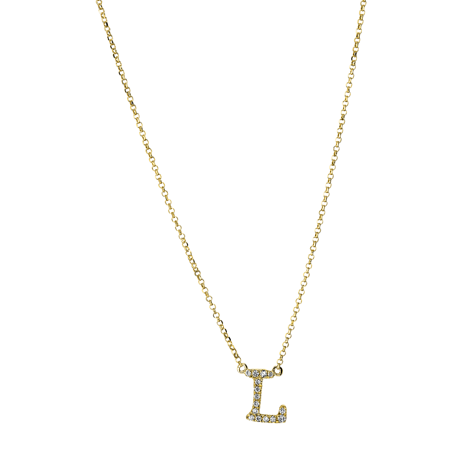 Brogle Classic Kette mit Diamantbuchstaben L Brogle Classic Kette mit Diamantbuchstaben L