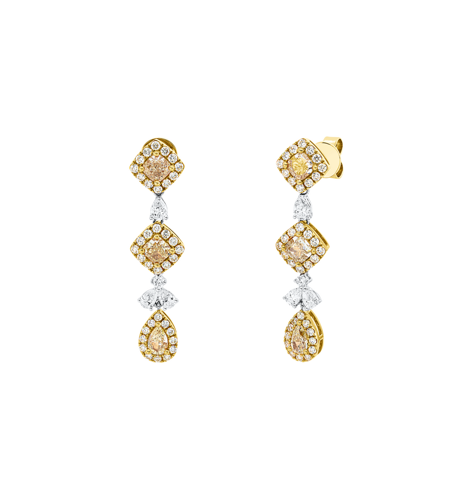 Brogle Selection Bicolor diamond earrings