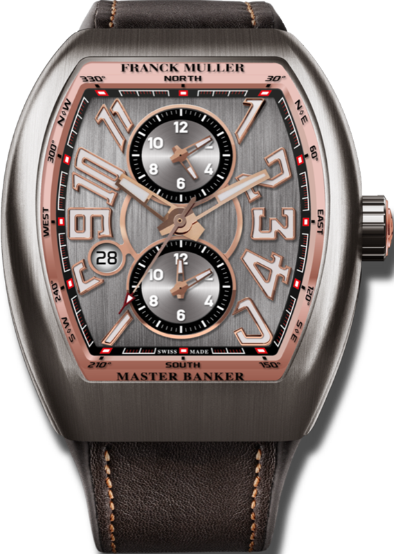 Franck Muller Vanguard Master Banker 3 time zones 53.7 x 44mm Franck Muller Vanguard Master Banker 3 time zones 53.7 x 44mm