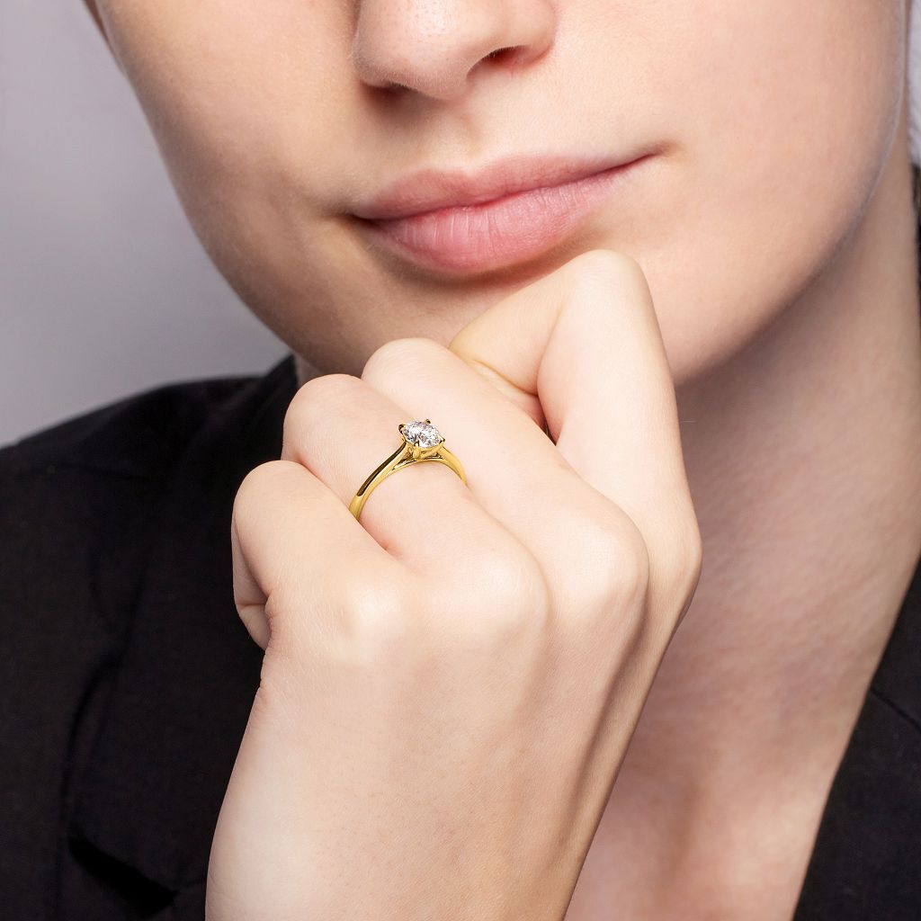 Brogle solitaire ring