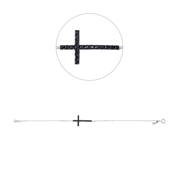 Brogle Classic Armband mit Diamantkreuz