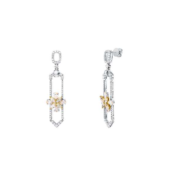 Brogle Selection Bicolor diamond earrings Brogle Selection Bicolor diamond earrings