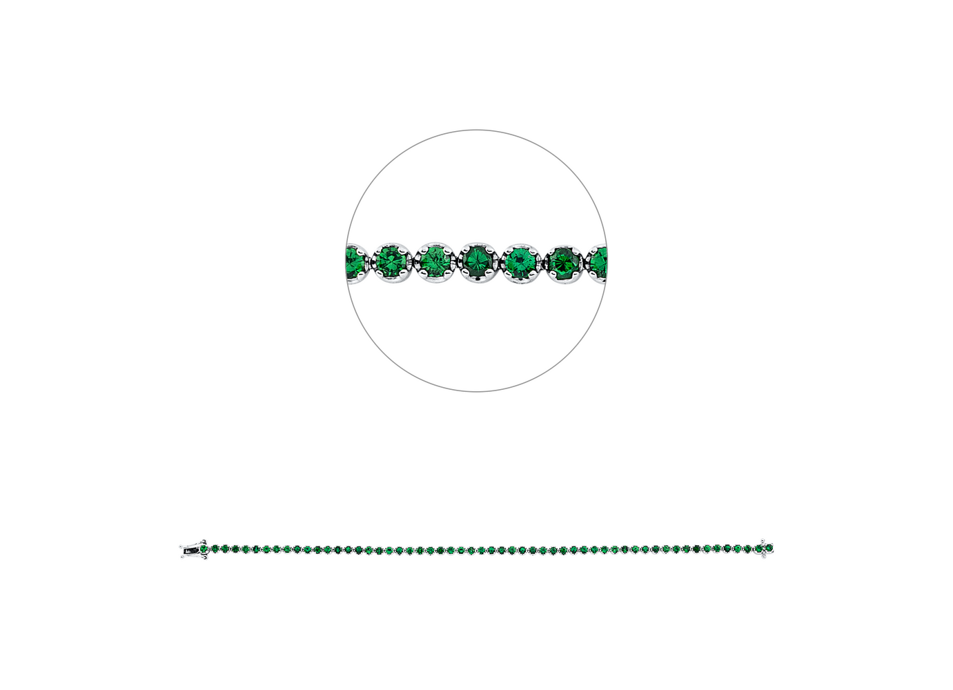 Brogle Classic tsavolite bracelet Brogle Classic tsavolite bracelet