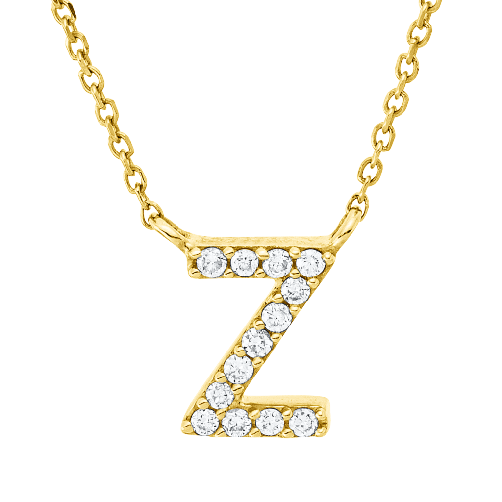 Brogle Classic necklace with diamond letter Z Brogle Classic necklace with diamond letter Z