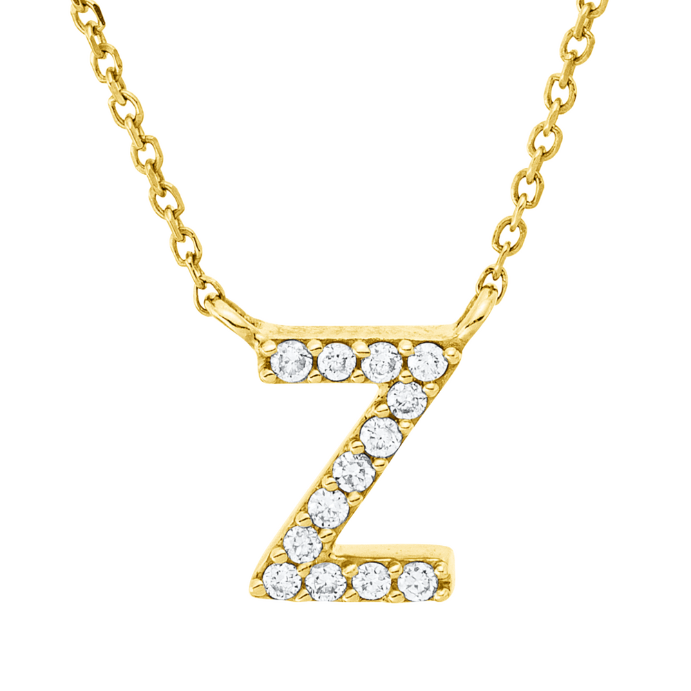 Brogle Classic necklace with diamond letter Z Brogle Classic necklace with diamond letter Z