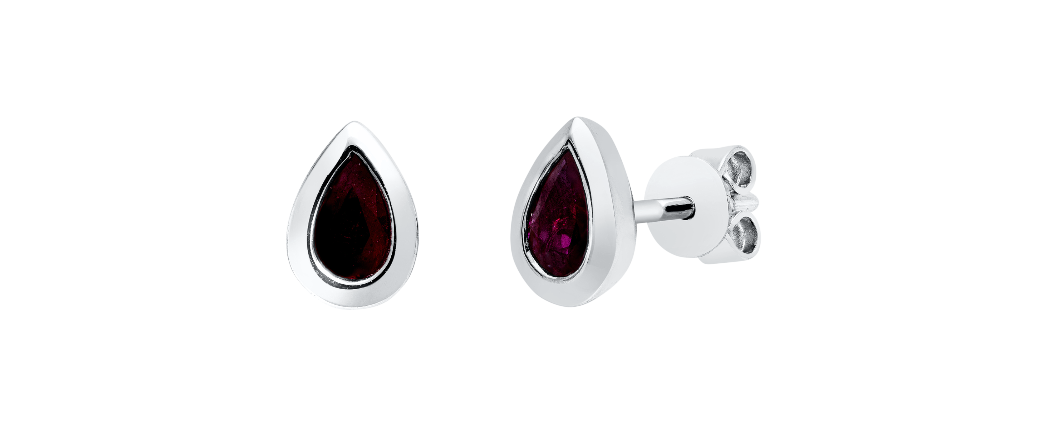 Brogle Classic ruby stud earrings