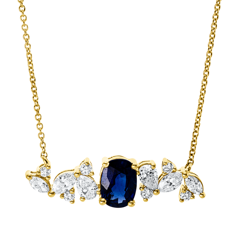 Brogle Selection Kette mit Saphiranhänger