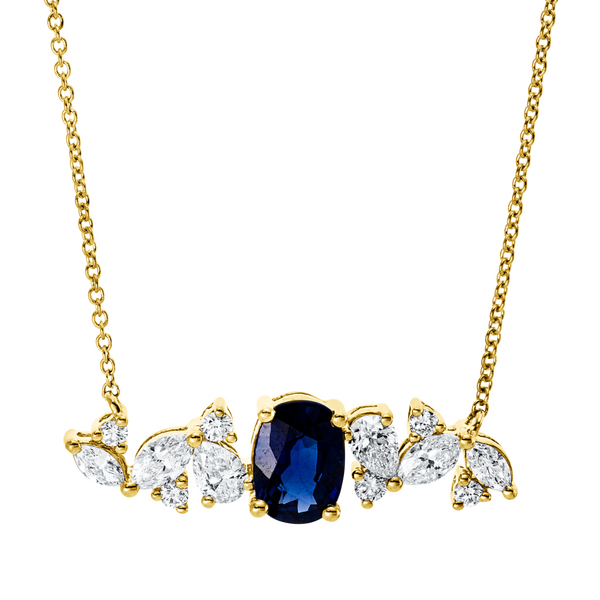 Brogle Selection Kette mit Saphiranhänger