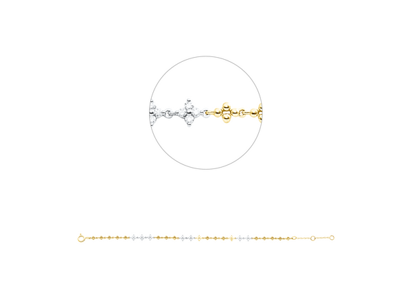 Brogle Classic Bicolor Diamantarmband