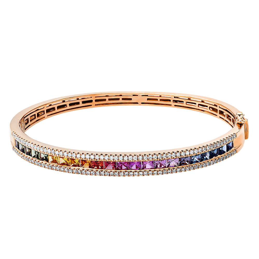 Brogle Selection sapphire bangle Rainbow Brogle Selection sapphire bangle Rainbow