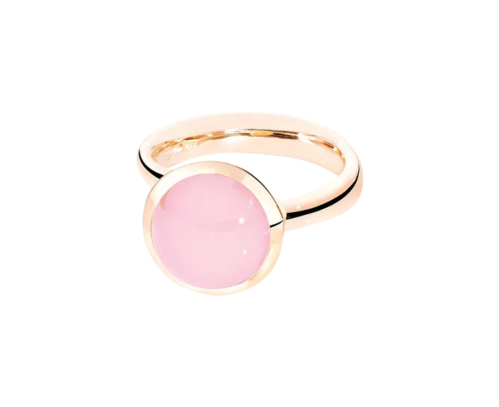 Tamara Comolli Bouton Pink Chalcedony L Ring Tamara Comolli Bouton Pink Chalcedony L Ring