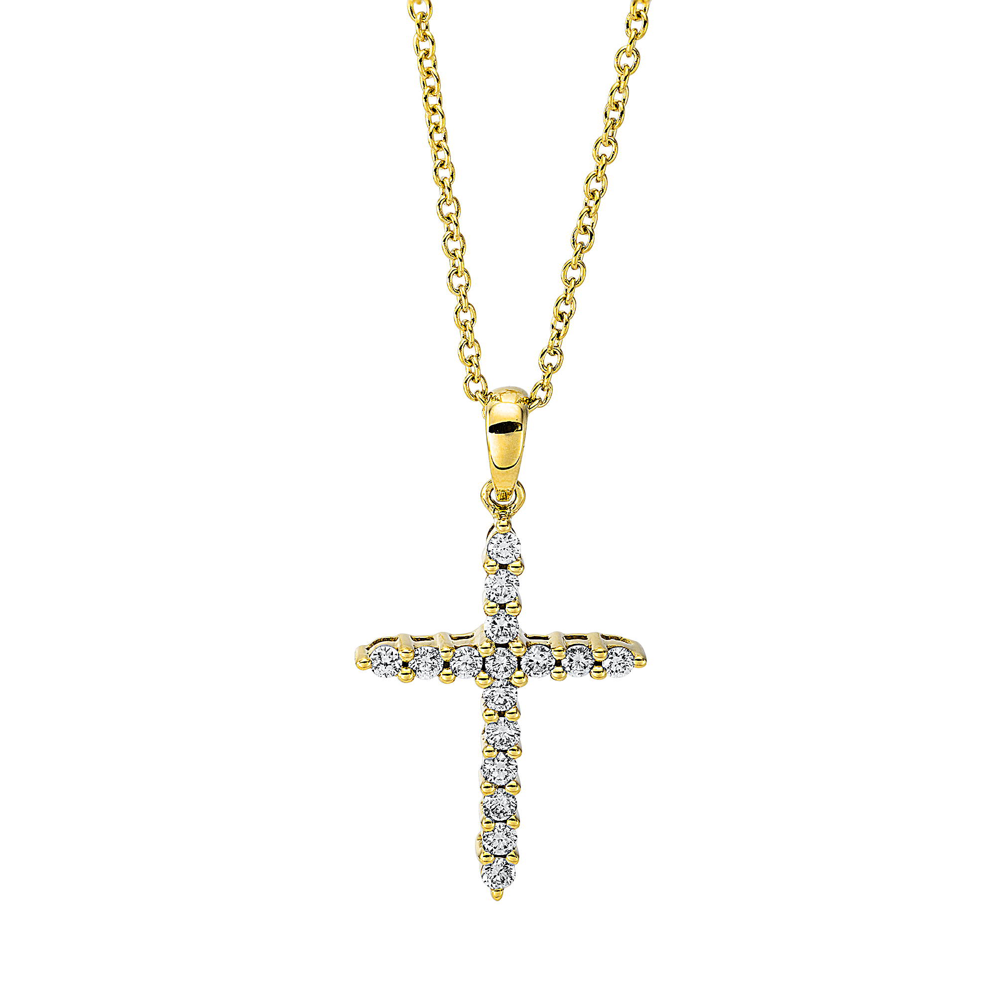 Brogle Classic necklace with diamond cross Brogle Classic necklace with diamond cross