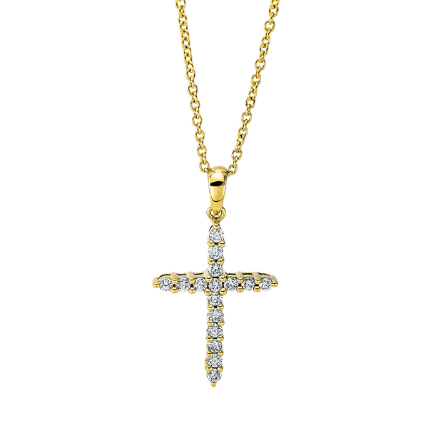Brogle Classic necklace with diamond cross Brogle Classic necklace with diamond cross