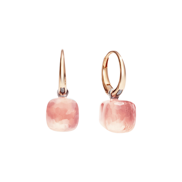 Pomellato Nudo rose quartz earrings