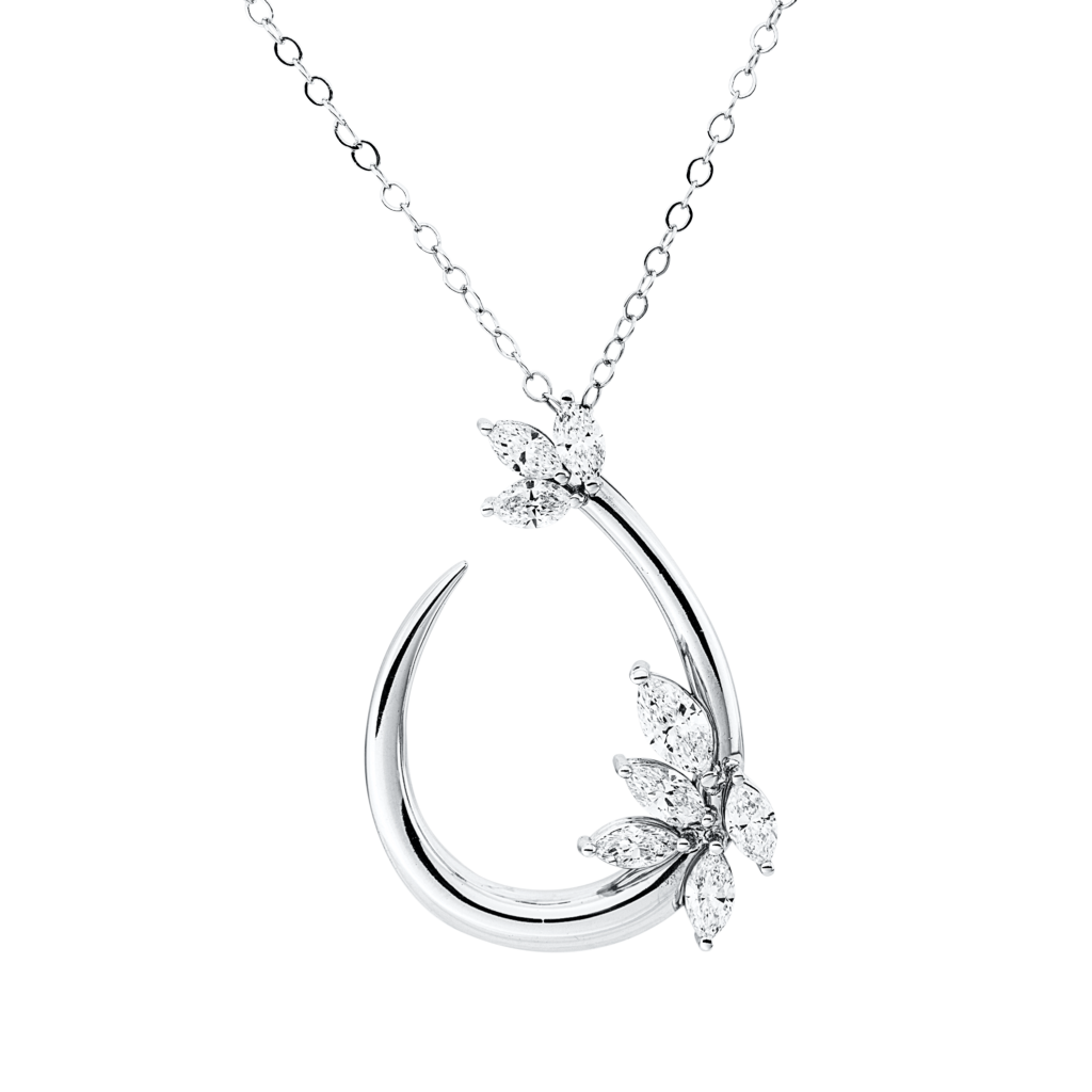 Brogle Selection necklace with diamond pendant Brogle Selection necklace with diamond pendant