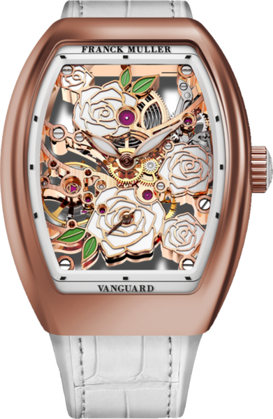 Franck Muller Vanguard Rose Skeleton 42.3 x 32mm Franck Muller Vanguard Rose Skeleton 42.3 x 32mm
