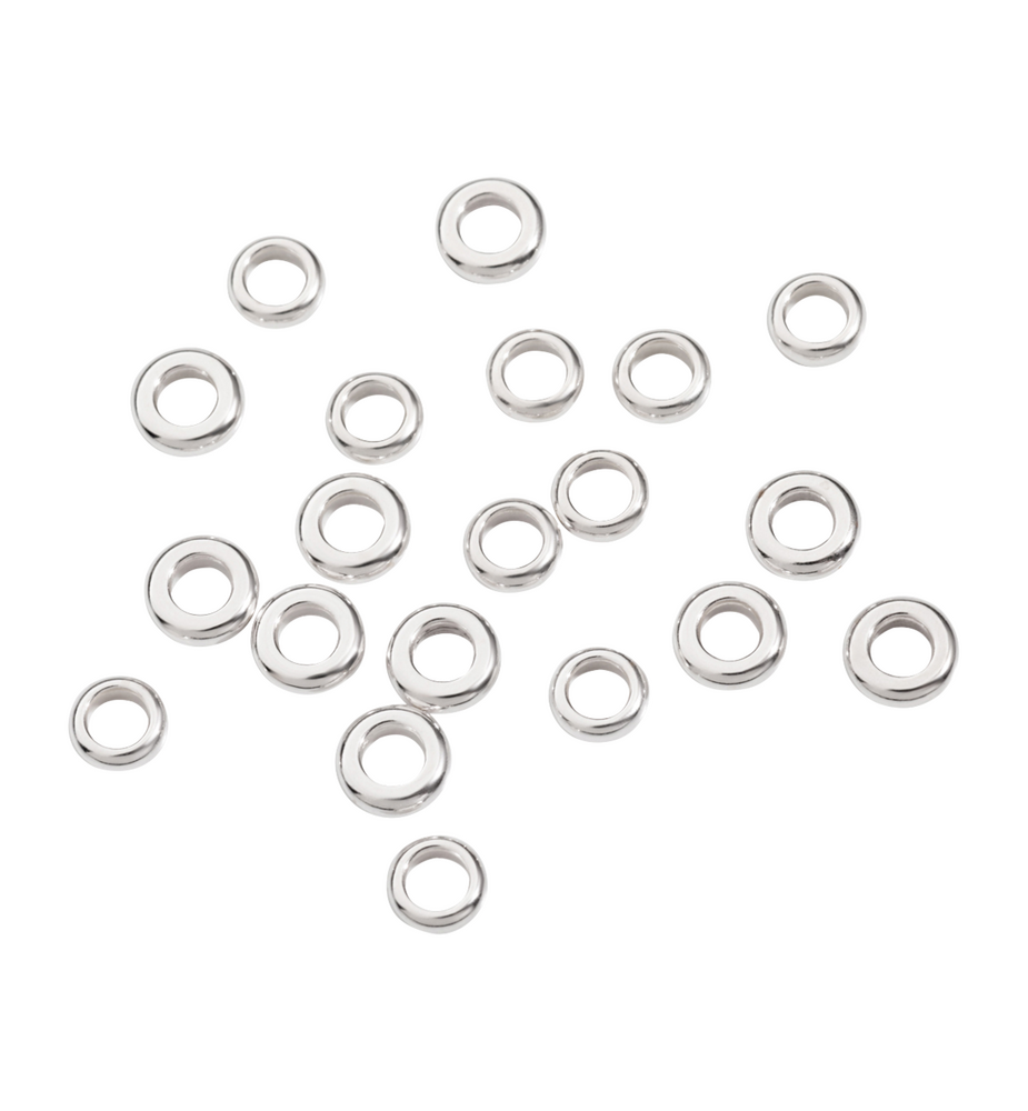 Dodo Rondelle 20 silver disc Pendant
