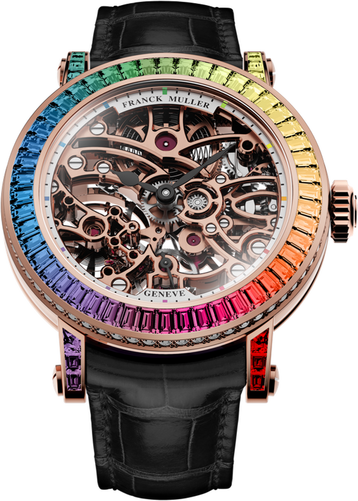 Franck Muller Round Skeleton Baguette 30.5 x 36.5mm