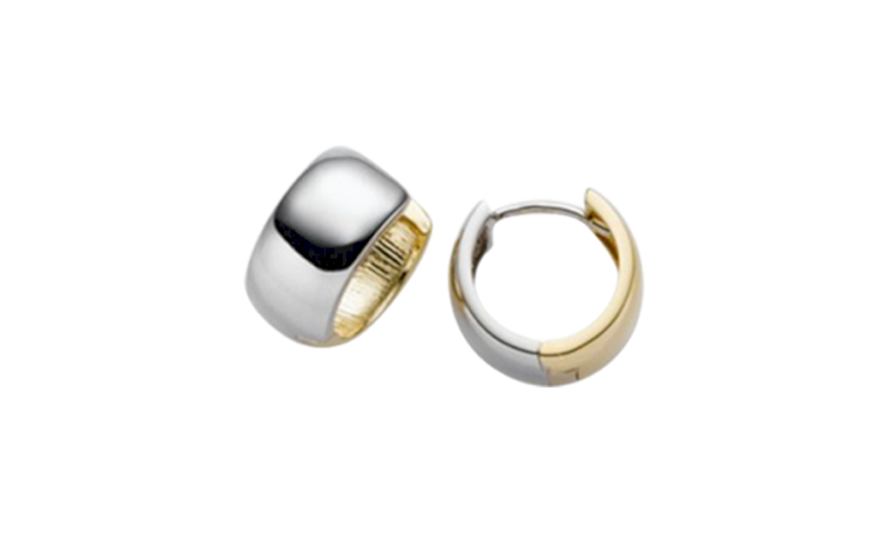 Brogle Classic Bicolor Goldcreolen 6,5mm Brogle Classic Bicolor Goldcreolen 6,5mm