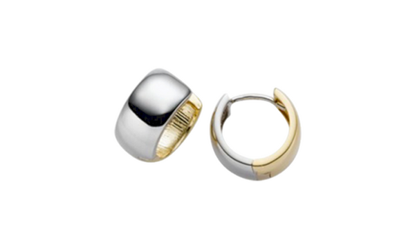 Brogle Classic Bicolor Goldcreolen 6,5mm Brogle Classic Bicolor Goldcreolen 6,5mm