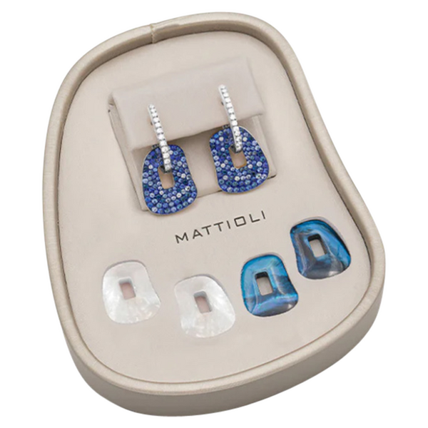 Mattioli Puzzle earring box, small with 3 pairs of puzzles