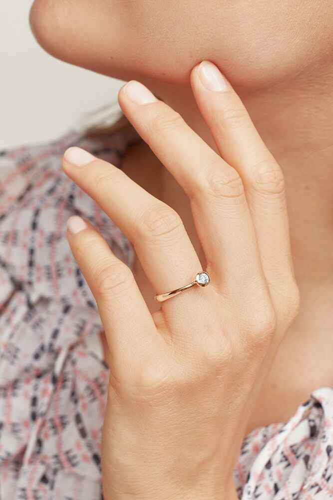 Tamara Comolli Bouton Solitaire Ring