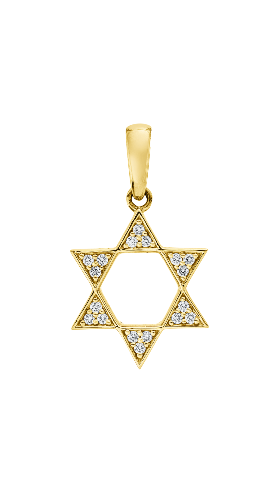 Brogle Classic Star of David pendant with diamonds